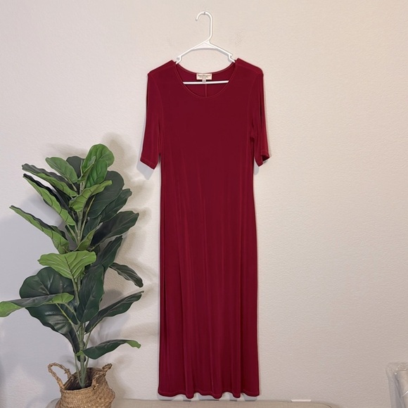 Norm Thompson Dresses & Skirts - Vintage made in USA Red Dress petite medium